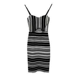 Charlotte Russe Bodycon Cut-Out Y2K Midi Dress Womens Small Spaghetti Straps